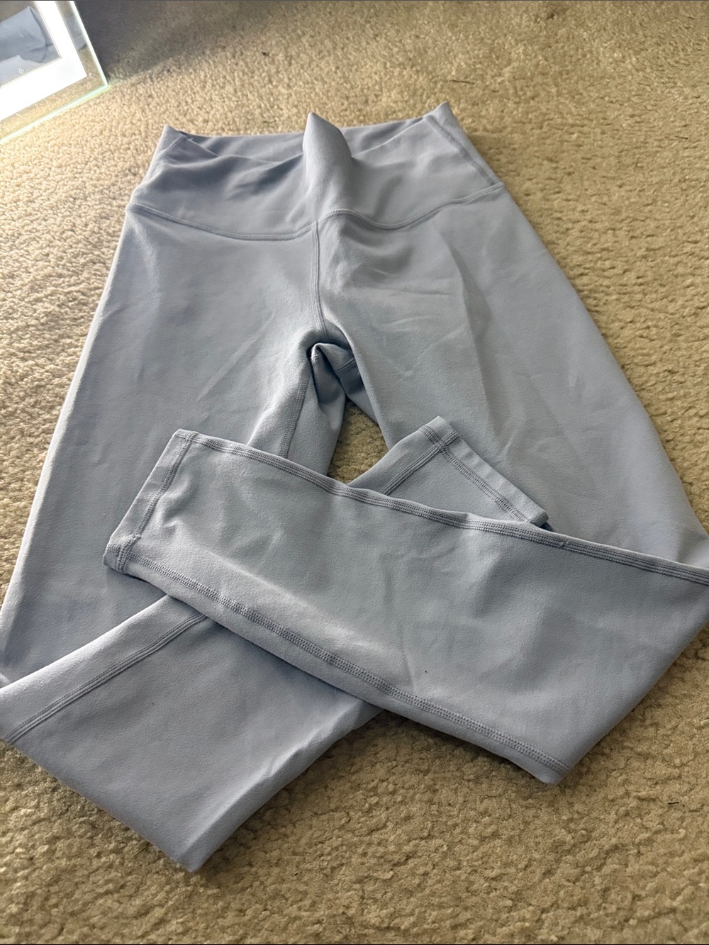 Fabletics Pale Gray High-Waist Leggings - Picture 4 of 6